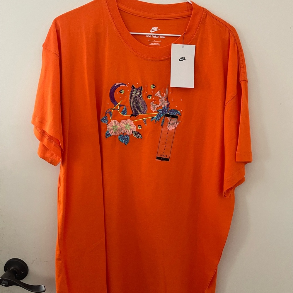 Nike Orange Graphic Men's Shirt